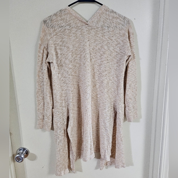 Candie's Gold Tan Open-Front Cardigan Sweater - Picture 2 of 6